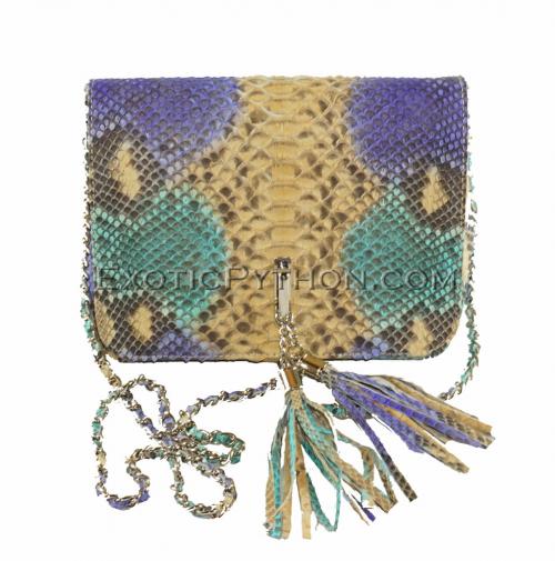 Multicolor snakeskin purse CL-82